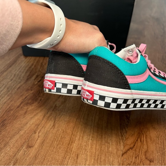 Custom checkered Vans *SOLD - Picture 2 of 3